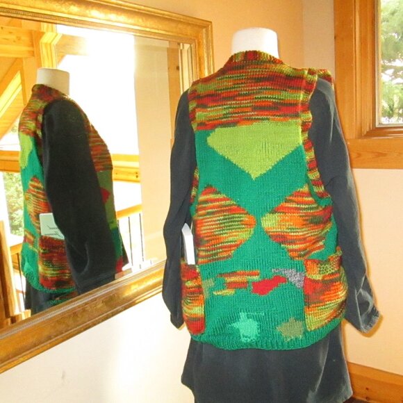 Tommy Hilfinger Button Front Skirt with Oh My Gauze Top & Hand Knitted Vest - Picture 6 of 12